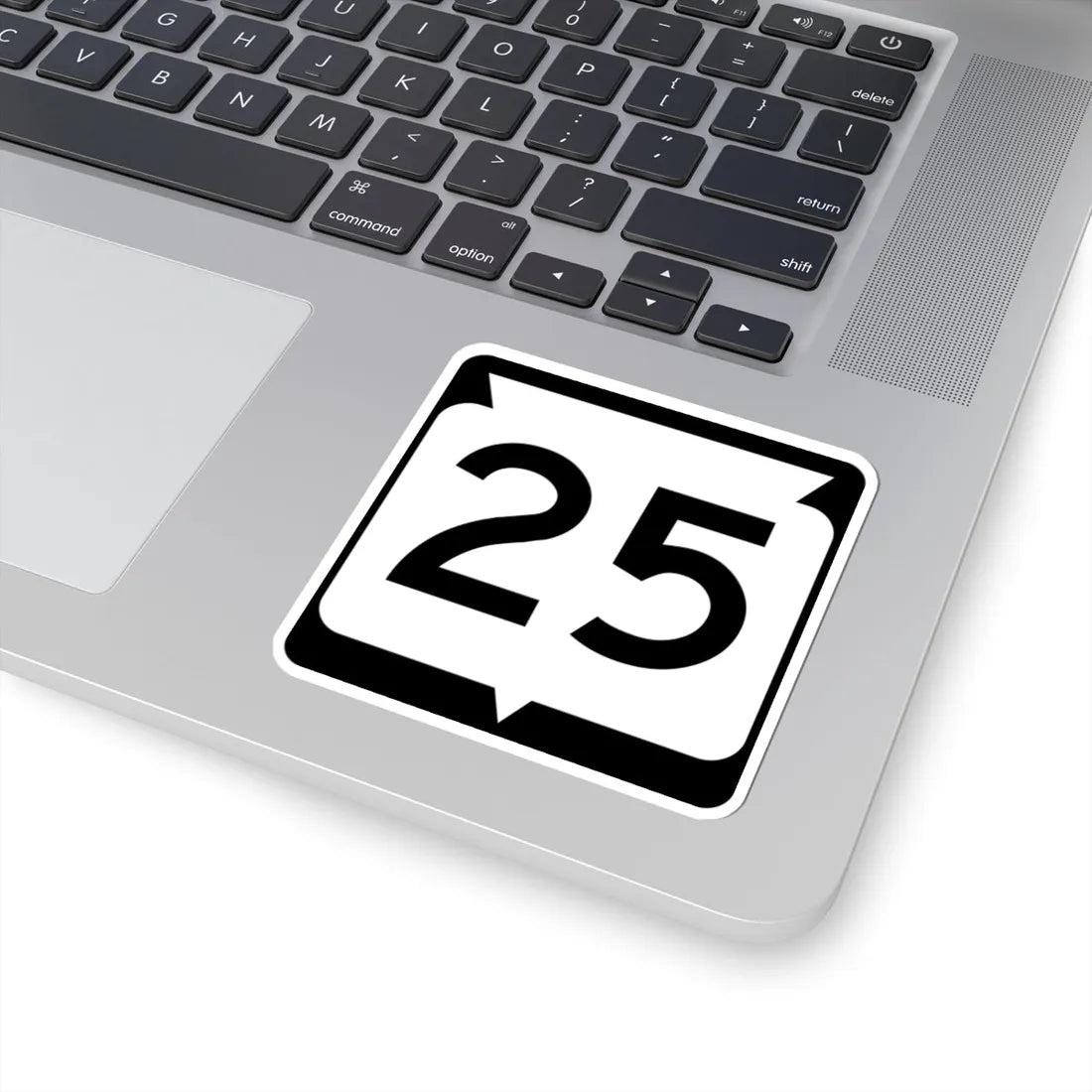 WIS 25 (Wisconsin) (Road Sign) STICKER Vinyl Kiss-Cut Decal - The Sticker Space