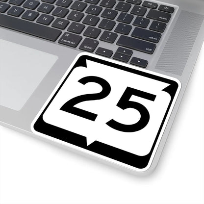 WIS 25 (Wisconsin) (Road Sign) STICKER Vinyl Kiss-Cut Decal - The Sticker Space