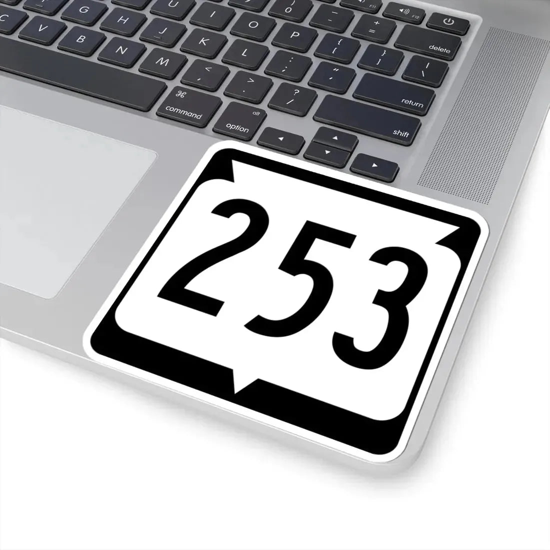 WIS 253 (Wisconsin) (Road Sign) STICKER Vinyl Kiss-Cut Decal - The Sticker Space