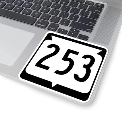 WIS 253 (Wisconsin) (Road Sign) STICKER Vinyl Kiss-Cut Decal - The Sticker Space