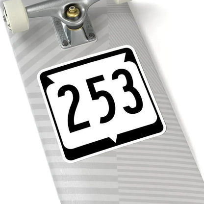 WIS 253 (Wisconsin) (Road Sign) STICKER Vinyl Kiss-Cut Decal - The Sticker Space