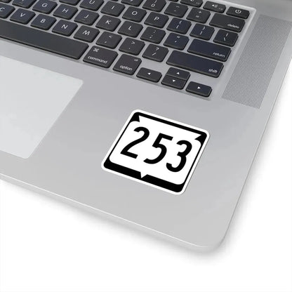 WIS 253 (Wisconsin) (Road Sign) STICKER Vinyl Kiss-Cut Decal - The Sticker Space