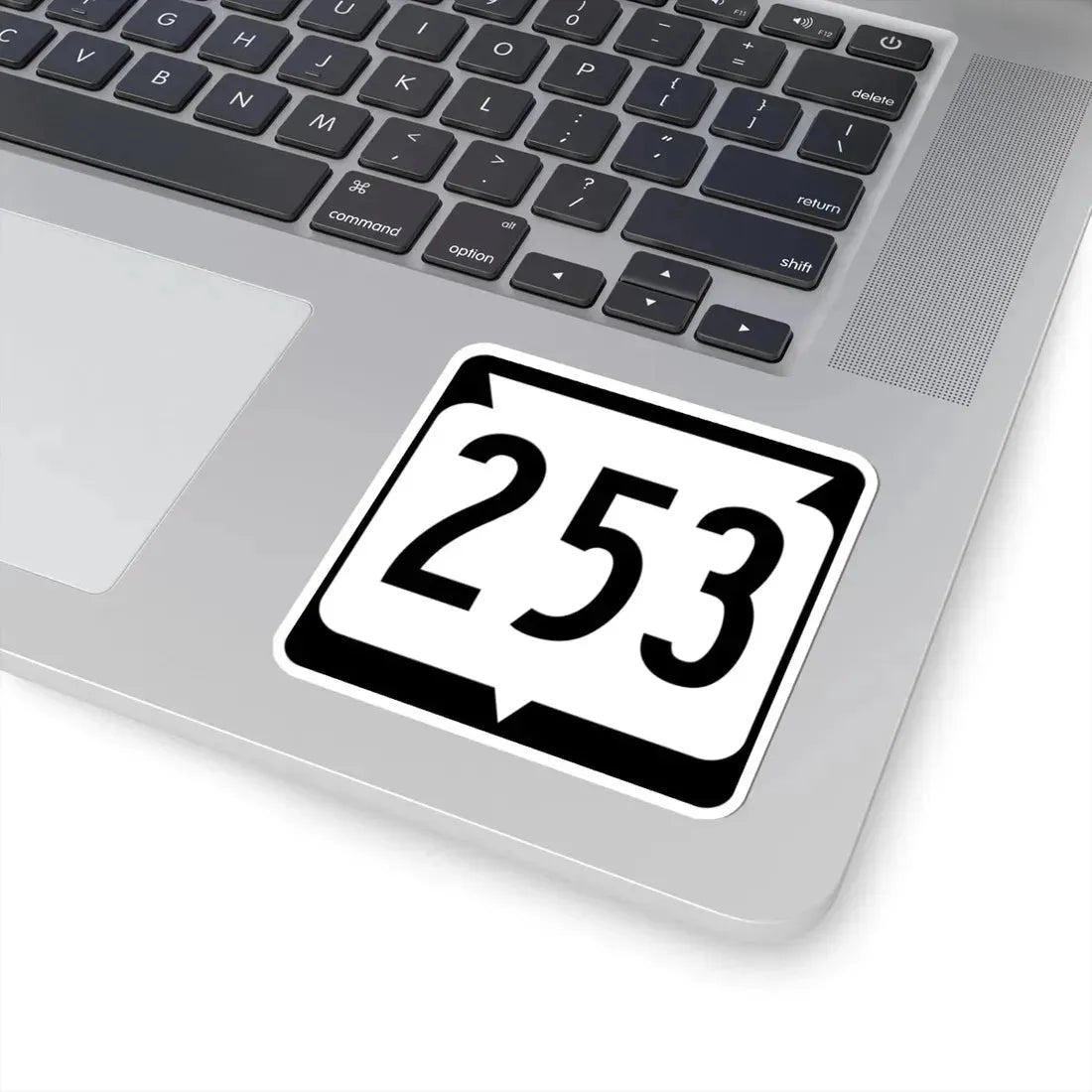 WIS 253 (Wisconsin) (Road Sign) STICKER Vinyl Kiss-Cut Decal - The Sticker Space