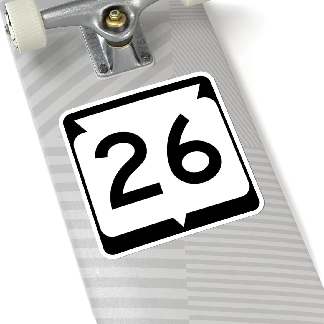 WIS 26 (Wisconsin) (Road Sign) STICKER Vinyl Kiss-Cut Decal - The Sticker Space