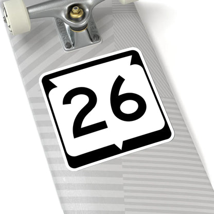 WIS 26 (Wisconsin) (Road Sign) STICKER Vinyl Kiss-Cut Decal - The Sticker Space