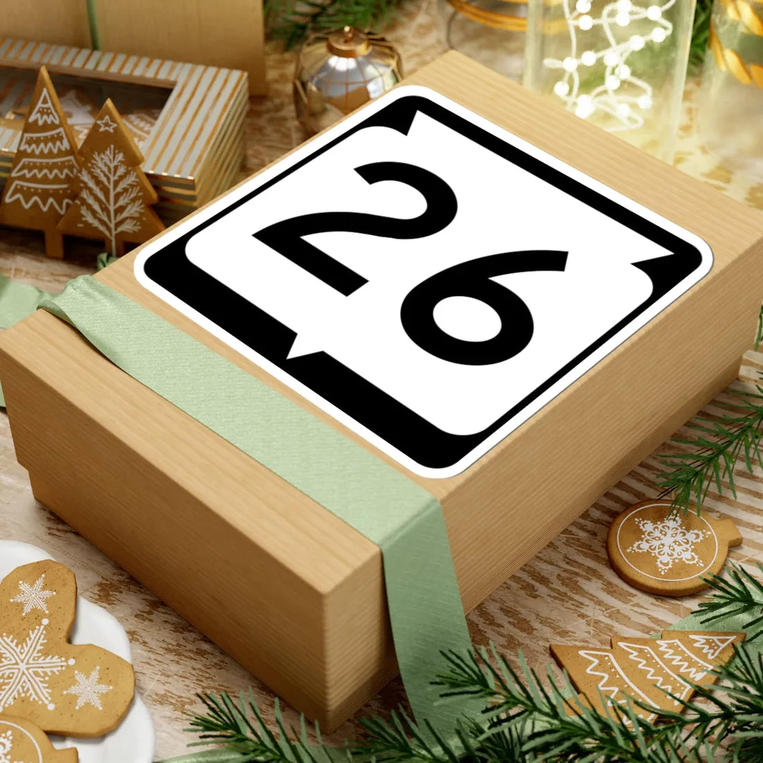 WIS 26 (Wisconsin) (Road Sign) STICKER Vinyl Kiss-Cut Decal - The Sticker Space