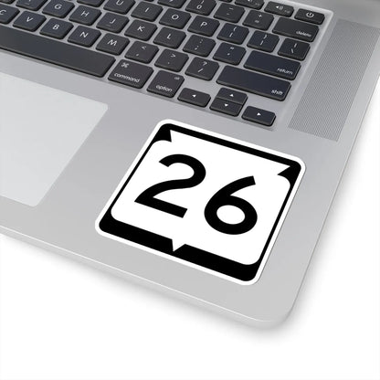 WIS 26 (Wisconsin) (Road Sign) STICKER Vinyl Kiss-Cut Decal - The Sticker Space