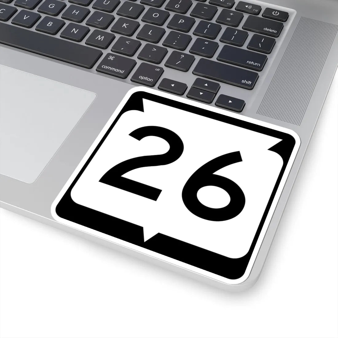 WIS 26 (Wisconsin) (Road Sign) STICKER Vinyl Kiss-Cut Decal - The Sticker Space