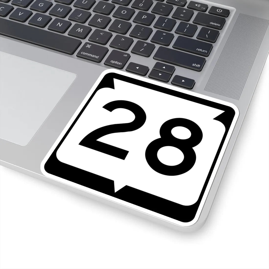 WIS 28 (Wisconsin) (Road Sign) STICKER Vinyl Kiss-Cut Decal - The Sticker Space