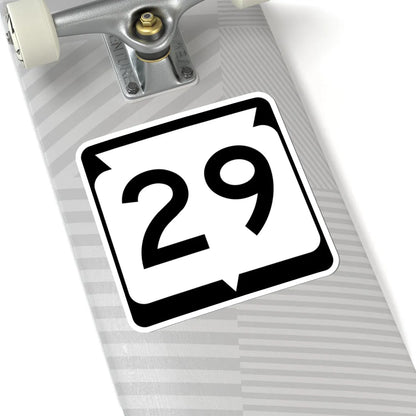 WIS 29 (Wisconsin) (Road Sign) STICKER Vinyl Kiss-Cut Decal - The Sticker Space