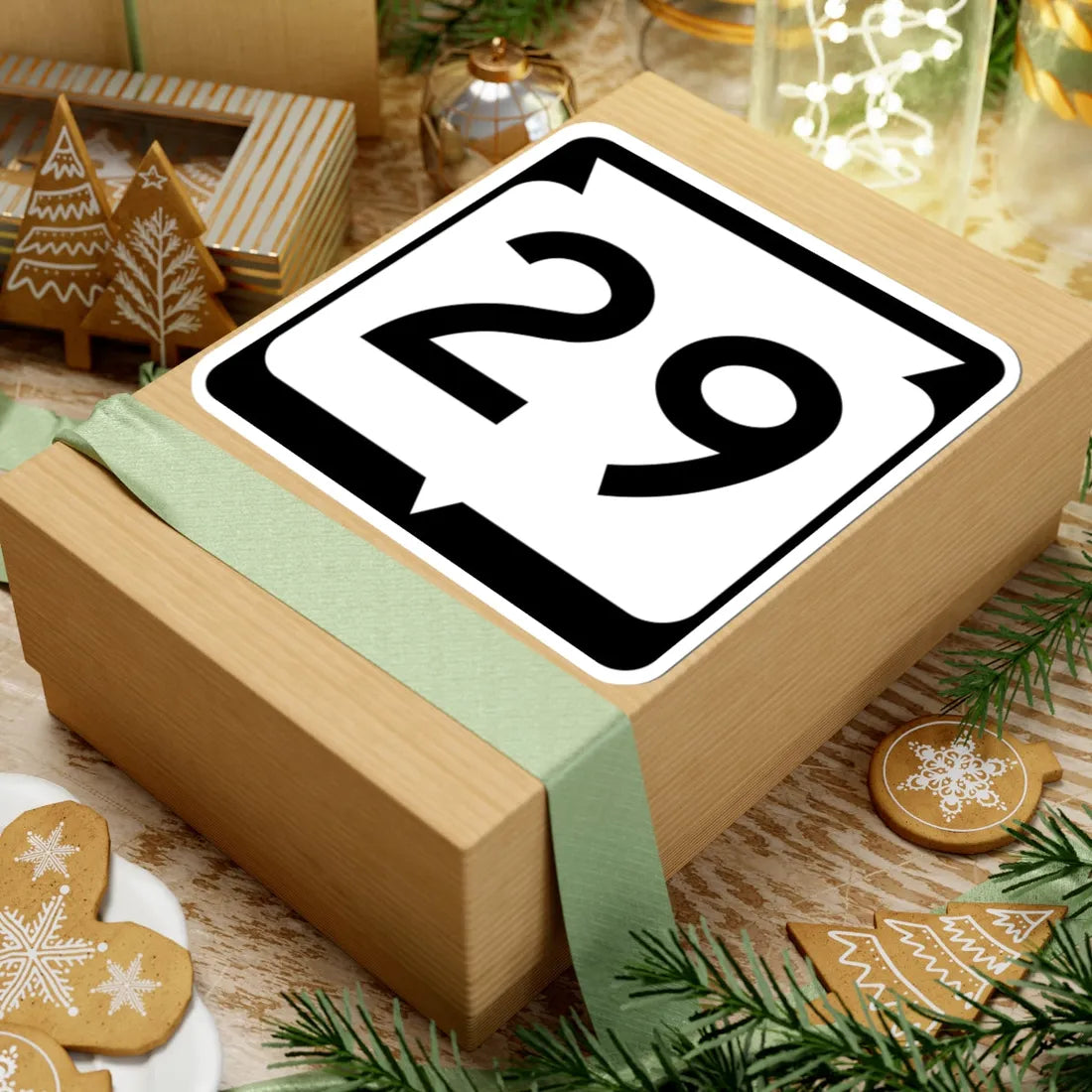 WIS 29 (Wisconsin) (Road Sign) STICKER Vinyl Kiss-Cut Decal - The Sticker Space