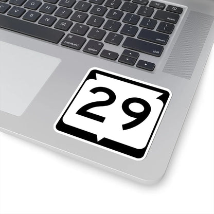 WIS 29 (Wisconsin) (Road Sign) STICKER Vinyl Kiss-Cut Decal - The Sticker Space