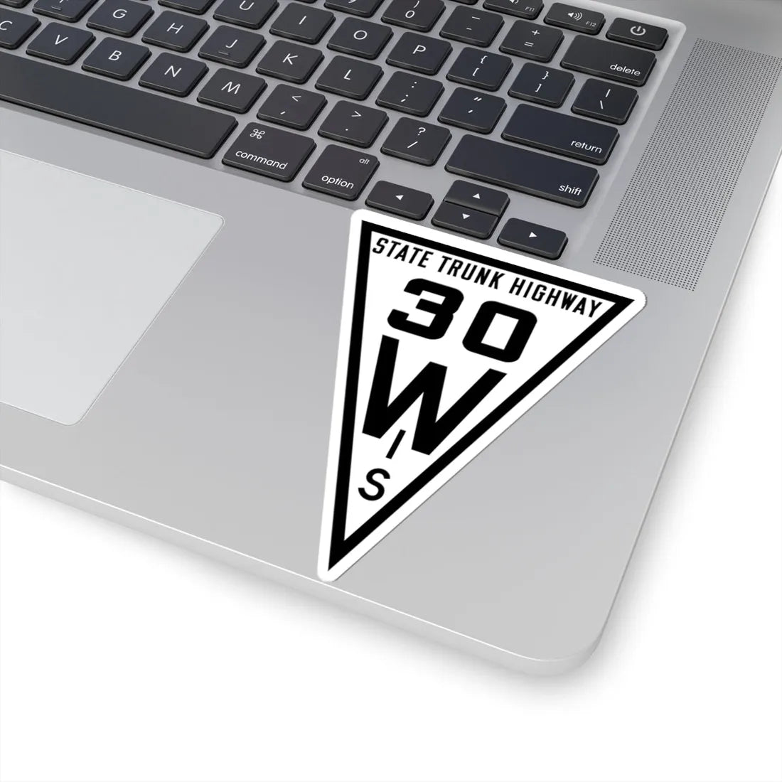 WIS 30 1919 (Wisconsin) (Road Sign) STICKER Vinyl Kiss-Cut Decal - The Sticker Space