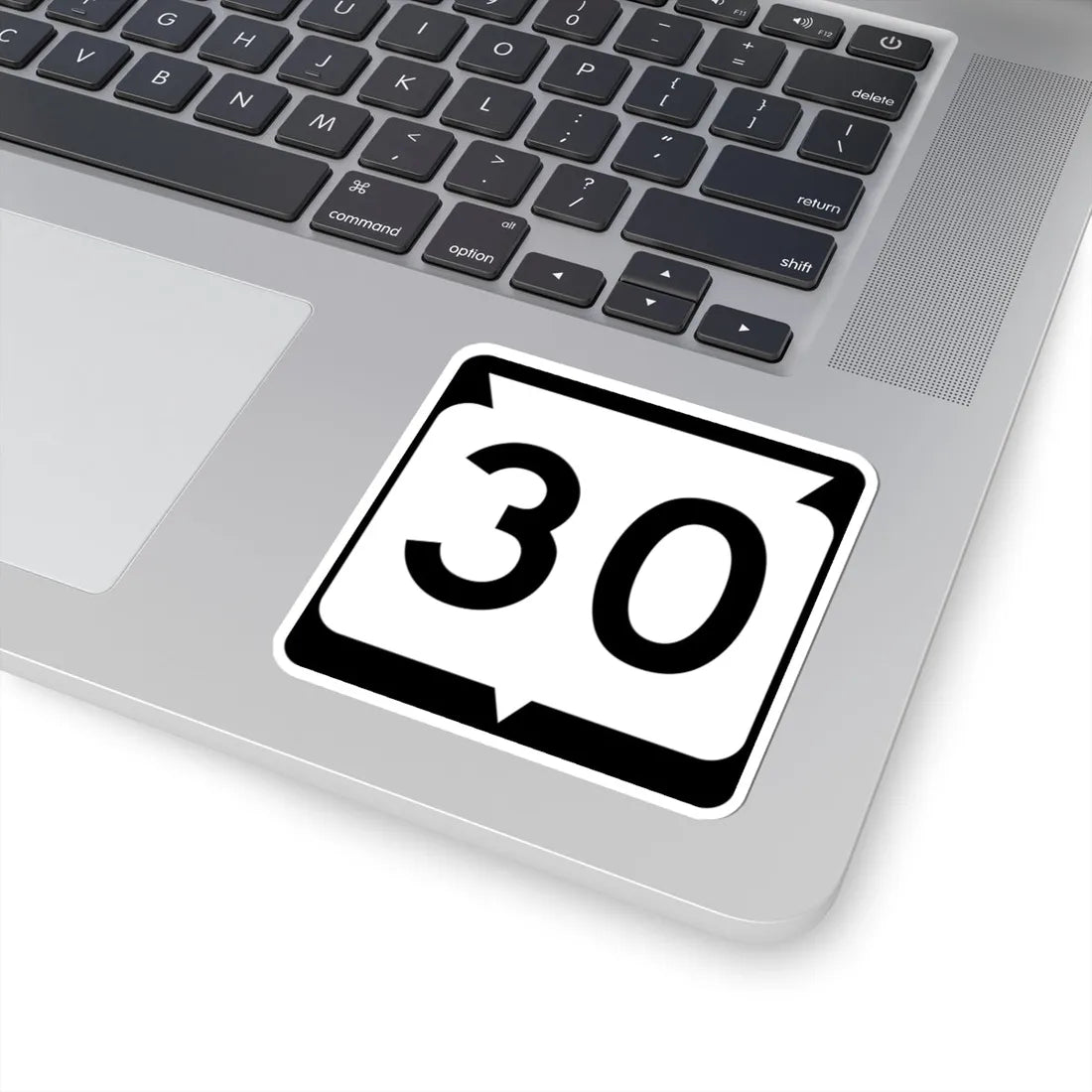 WIS 30 (Wisconsin) (Road Sign) STICKER Vinyl Kiss-Cut Decal - The Sticker Space