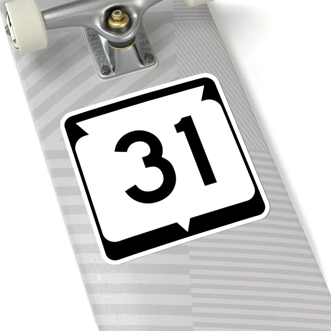 WIS 31 (Wisconsin) (Road Sign) STICKER Vinyl Kiss-Cut Decal - The Sticker Space