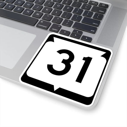 WIS 31 (Wisconsin) (Road Sign) STICKER Vinyl Kiss-Cut Decal - The Sticker Space
