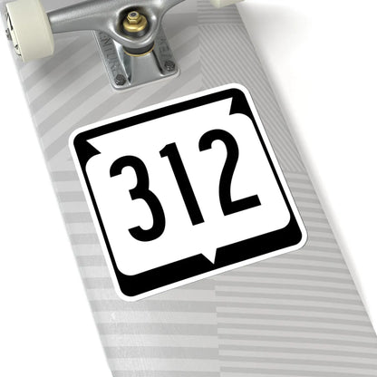 WIS 312 (Wisconsin) (Road Sign) STICKER Vinyl Kiss-Cut Decal - The Sticker Space