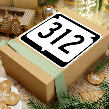 WIS 312 (Wisconsin) (Road Sign) STICKER Vinyl Kiss-Cut Decal - The Sticker Space