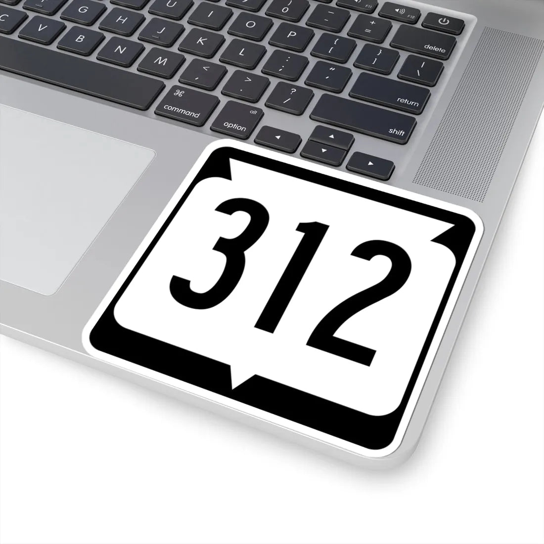 WIS 312 (Wisconsin) (Road Sign) STICKER Vinyl Kiss-Cut Decal - The Sticker Space