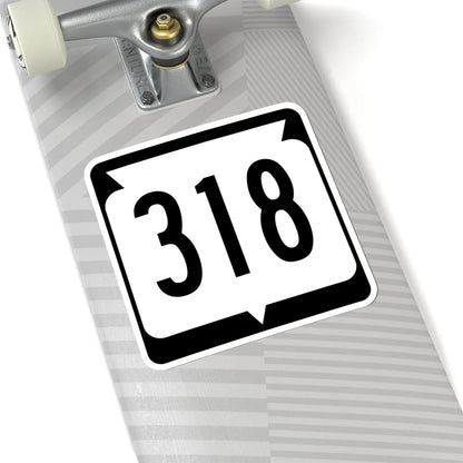 WIS 318 (Wisconsin) (Road Sign) STICKER Vinyl Kiss-Cut Decal - The Sticker Space