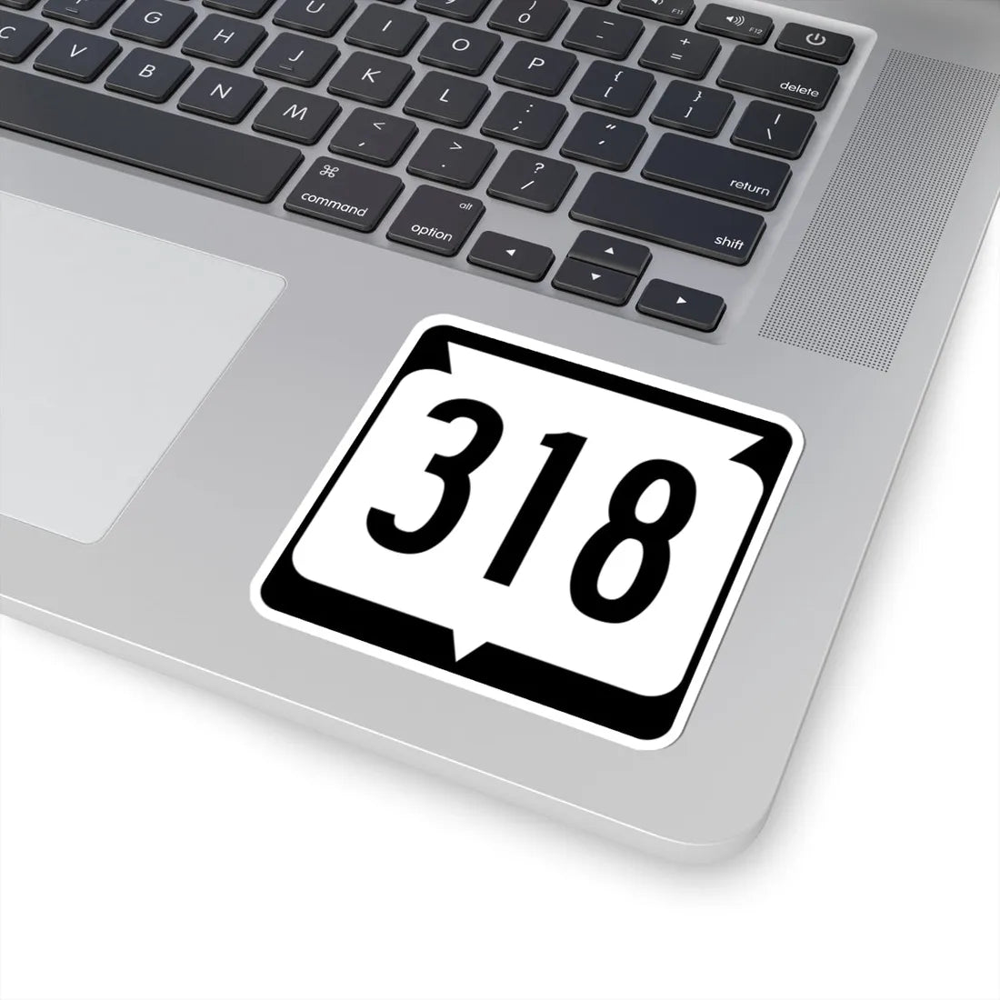 WIS 318 (Wisconsin) (Road Sign) STICKER Vinyl Kiss-Cut Decal - The Sticker Space