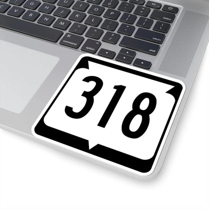 WIS 318 (Wisconsin) (Road Sign) STICKER Vinyl Kiss-Cut Decal - The Sticker Space