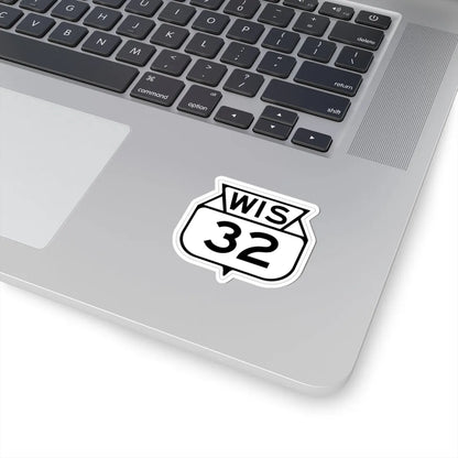 WIS 32 1949 (Wisconsin) (Road Sign) STICKER Vinyl Kiss-Cut Decal - The Sticker Space