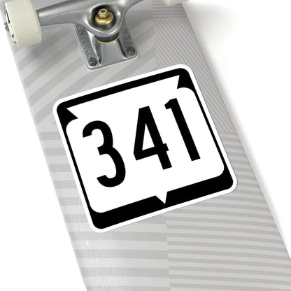 WIS 341 (Wisconsin) (Road Sign) STICKER Vinyl Kiss-Cut Decal - The Sticker Space