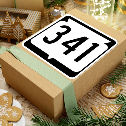 WIS 341 (Wisconsin) (Road Sign) STICKER Vinyl Kiss-Cut Decal - The Sticker Space