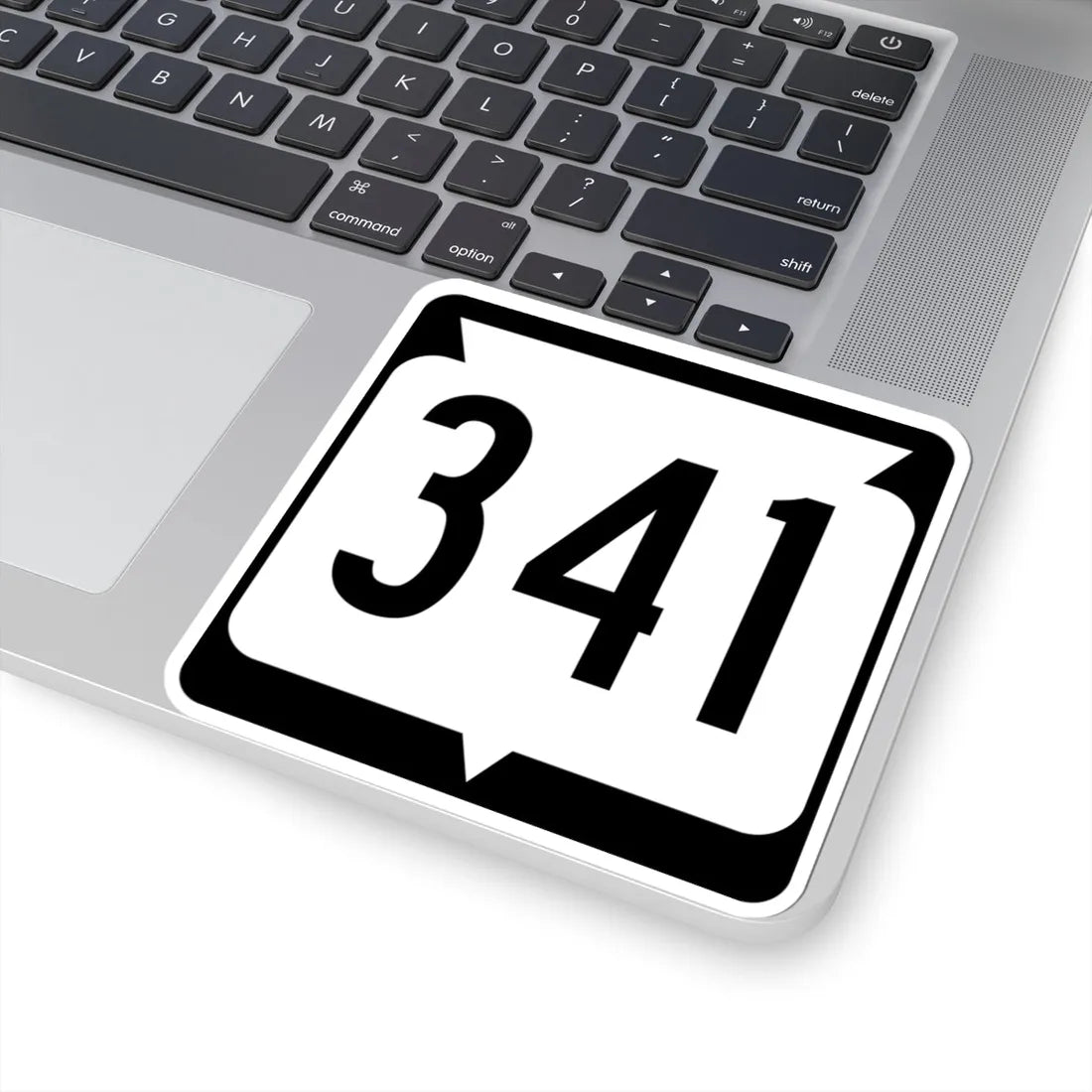 WIS 341 (Wisconsin) (Road Sign) STICKER Vinyl Kiss-Cut Decal - The Sticker Space