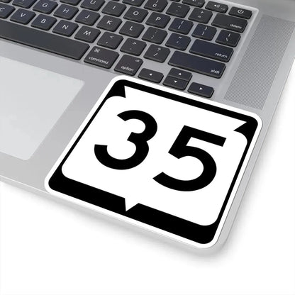 WIS 35 (Wisconsin) (Road Sign) STICKER Vinyl Kiss-Cut Decal - The Sticker Space