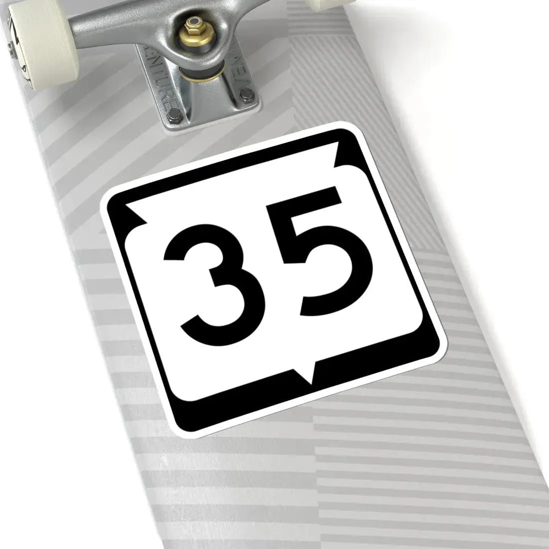 WIS 35 (Wisconsin) (Road Sign) STICKER Vinyl Kiss-Cut Decal - The Sticker Space