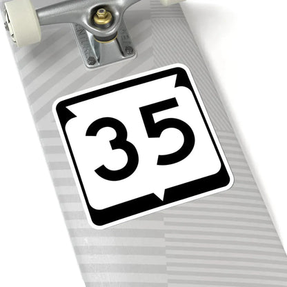 WIS 35 (Wisconsin) (Road Sign) STICKER Vinyl Kiss-Cut Decal - The Sticker Space