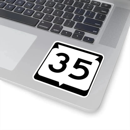 WIS 35 (Wisconsin) (Road Sign) STICKER Vinyl Kiss-Cut Decal - The Sticker Space