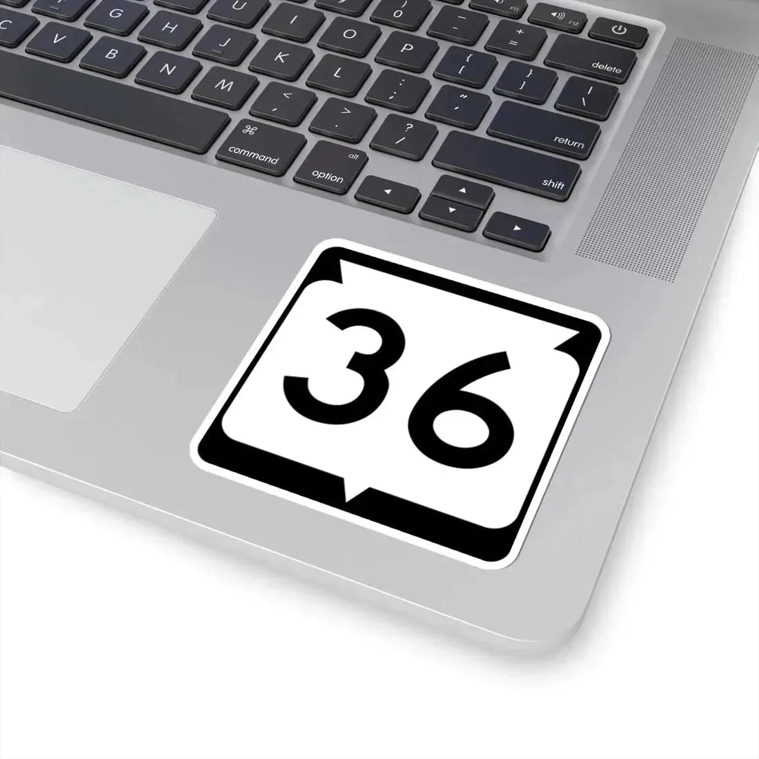 WIS 36 (Wisconsin) (Road Sign) STICKER Vinyl Kiss-Cut Decal - The Sticker Space