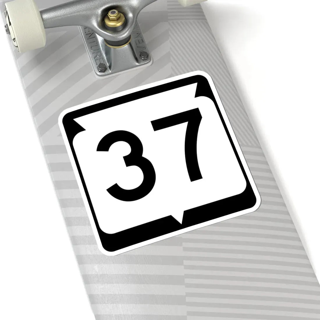 WIS 37 (Wisconsin) (Road Sign) STICKER Vinyl Kiss-Cut Decal - The Sticker Space