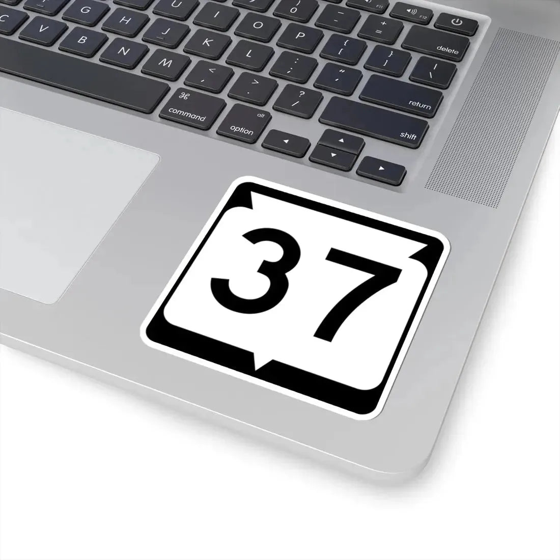WIS 37 (Wisconsin) (Road Sign) STICKER Vinyl Kiss-Cut Decal - The Sticker Space
