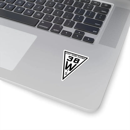 WIS 38 1919 (Wisconsin) (Road Sign) STICKER Vinyl Kiss-Cut Decal - The Sticker Space