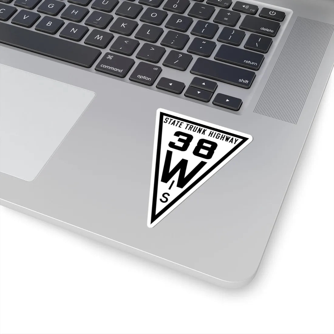 WIS 38 1919 (Wisconsin) (Road Sign) STICKER Vinyl Kiss-Cut Decal - The Sticker Space