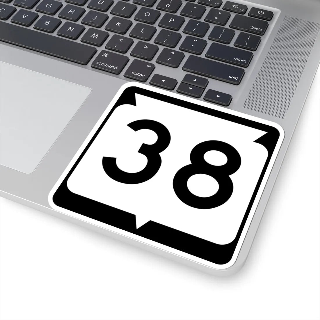 WIS 38 (Wisconsin) (Road Sign) STICKER Vinyl Kiss-Cut Decal - The Sticker Space