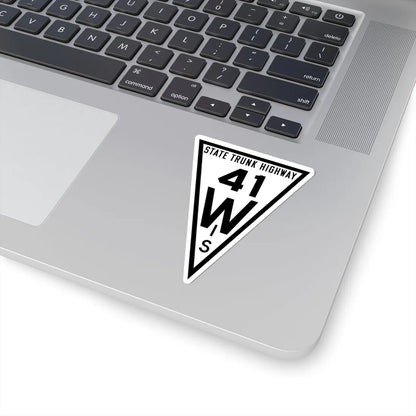 WIS 41 1919 (Wisconsin) (Road Sign) STICKER Vinyl Kiss-Cut Decal - The Sticker Space