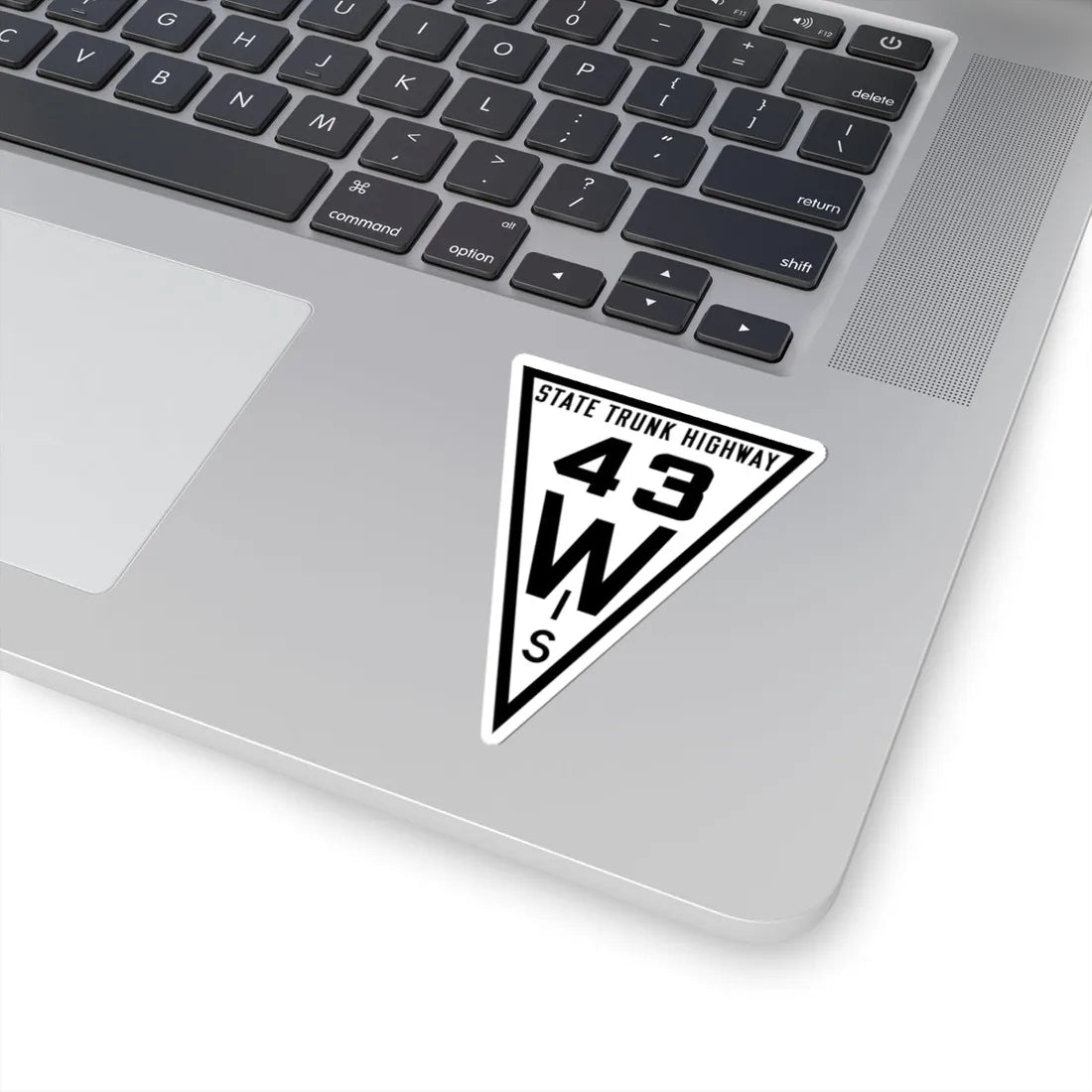 WIS 43 1919 (Wisconsin) (Road Sign) STICKER Vinyl Kiss-Cut Decal - The Sticker Space