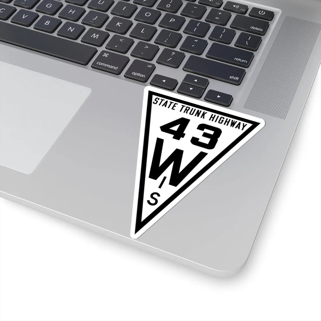 WIS 43 1919 (Wisconsin) (Road Sign) STICKER Vinyl Kiss-Cut Decal - The Sticker Space