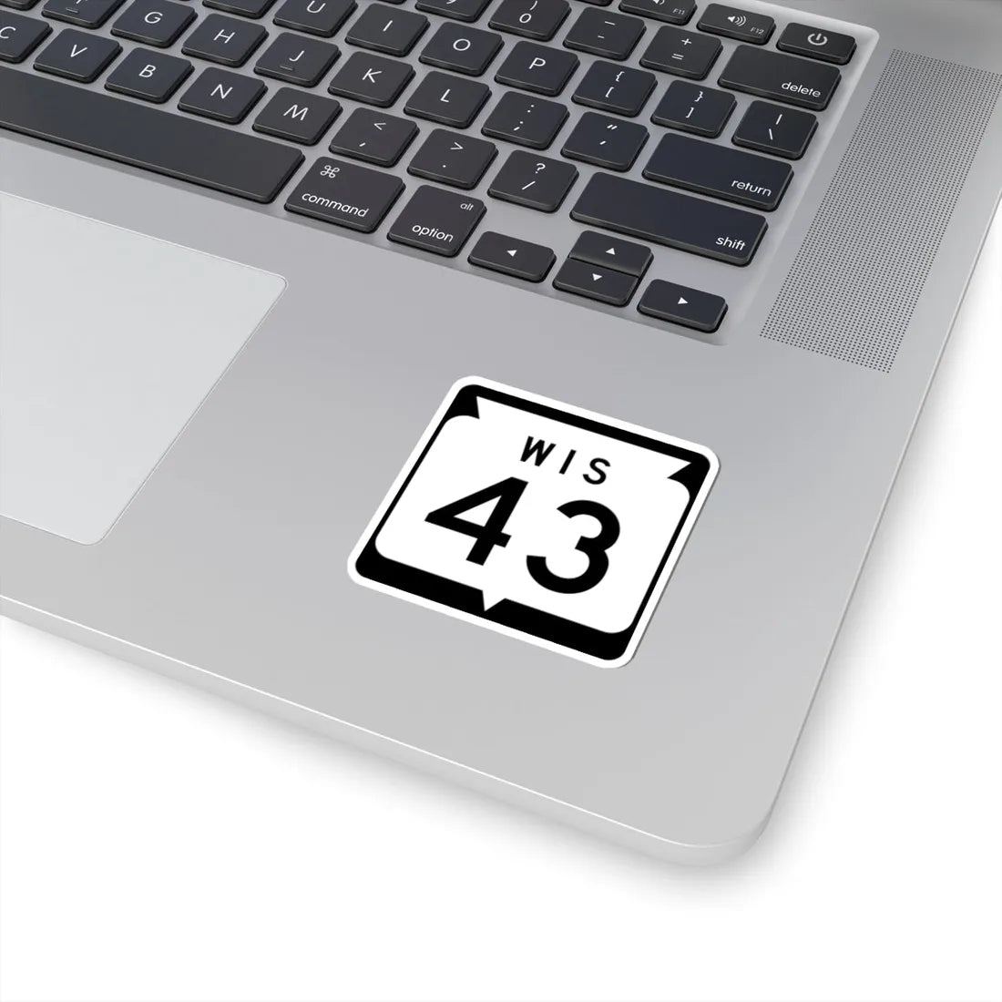 WIS 43 1970 (Wisconsin) (Road Sign) STICKER Vinyl Kiss-Cut Decal - The Sticker Space
