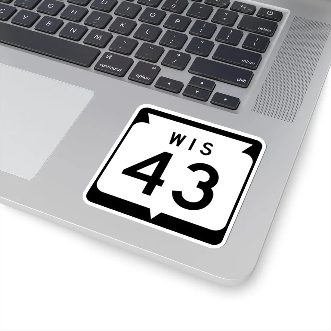 WIS 43 1970 (Wisconsin) (Road Sign) STICKER Vinyl Kiss-Cut Decal - The Sticker Space