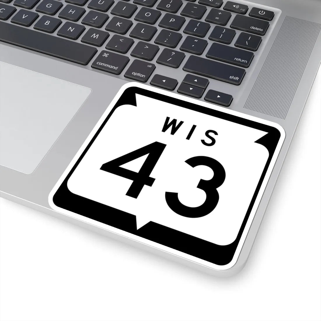 WIS 43 1970 (Wisconsin) (Road Sign) STICKER Vinyl Kiss-Cut Decal - The Sticker Space