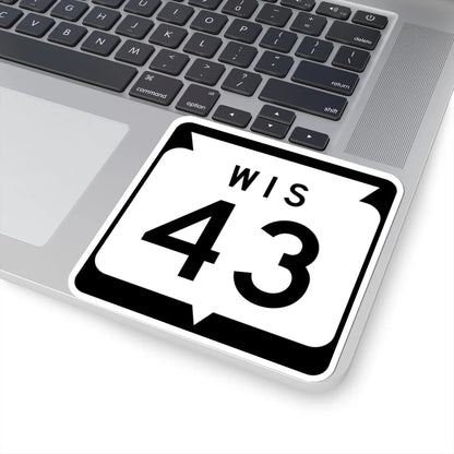 WIS 43 1970 (Wisconsin) (Road Sign) STICKER Vinyl Kiss-Cut Decal - The Sticker Space