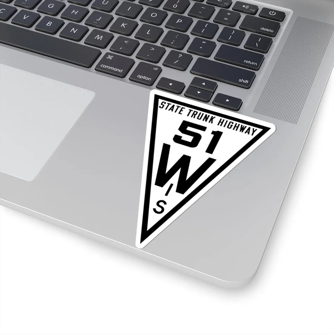 WIS 51 1919 (Wisconsin) (Road Sign) STICKER Vinyl Kiss-Cut Decal - The Sticker Space