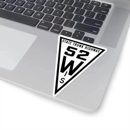 WIS 52 1919 (Wisconsin) (Road Sign) STICKER Vinyl Kiss-Cut Decal - The Sticker Space