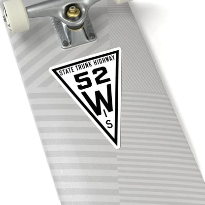 WIS 52 1919 (Wisconsin) (Road Sign) STICKER Vinyl Kiss-Cut Decal - The Sticker Space